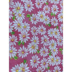 Daisy Flower Pink Floral Fabric 1/2 yard x 36" Craft Sewing Quilting